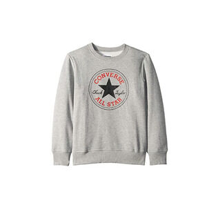 Converse Kids Chuck Patch Crew Neck Sweatshirt Heather Gray Size S(8/10) 6415